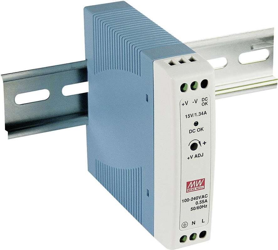 Mean Well Hutschienen-Netzteil (DIN-Rail) MDR-20-15 15 V/DC 1.34 A 20 W 1 x (MDR-20-15)