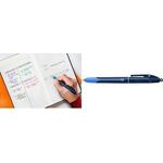 BIC Druckkugelschreiber 4 Colours Smooth Drop, S Strichfarben: blau, rot, grün, schwarz, runder Schaft, - 1 Stück (524095)