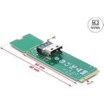 M.2 Key M zu 1 x SFF-8654 4i Konverter (64361)