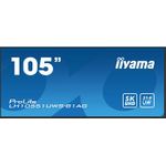 iiyama LH10551UWS-B1AG Signage-Display Digital Beschilderung Flachbildschirm 2,66 m (104.7") LED 500 cd/m² UltraWide Full HD Schwarz 24/7 (LH10551UWS-B1AG)