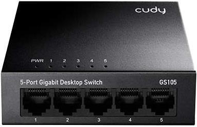 Cudy GS105 Netzwerk-Switch Gigabit Ethernet (10/100/1000) Schwarz (GS105)