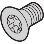 SCHROFF Senkkopfschraube mit Torx - SEKOSCHR-TORX.M4X5 (100STK) (24560139)