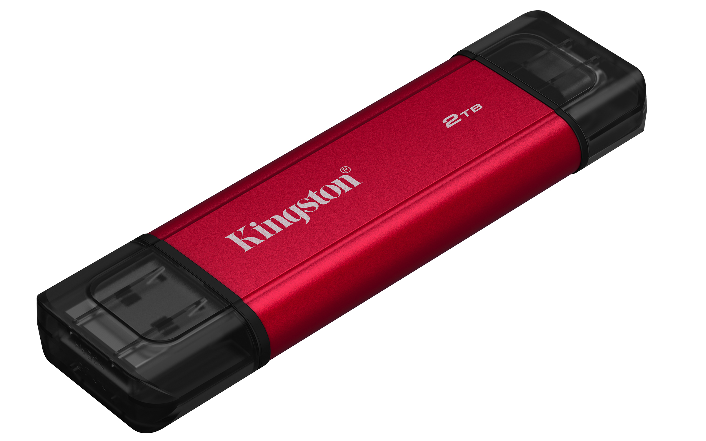 Kingston Dual Portable SSD 2 TB USB-A/C USB 3.2 Gen 2 Schwarz, Rot