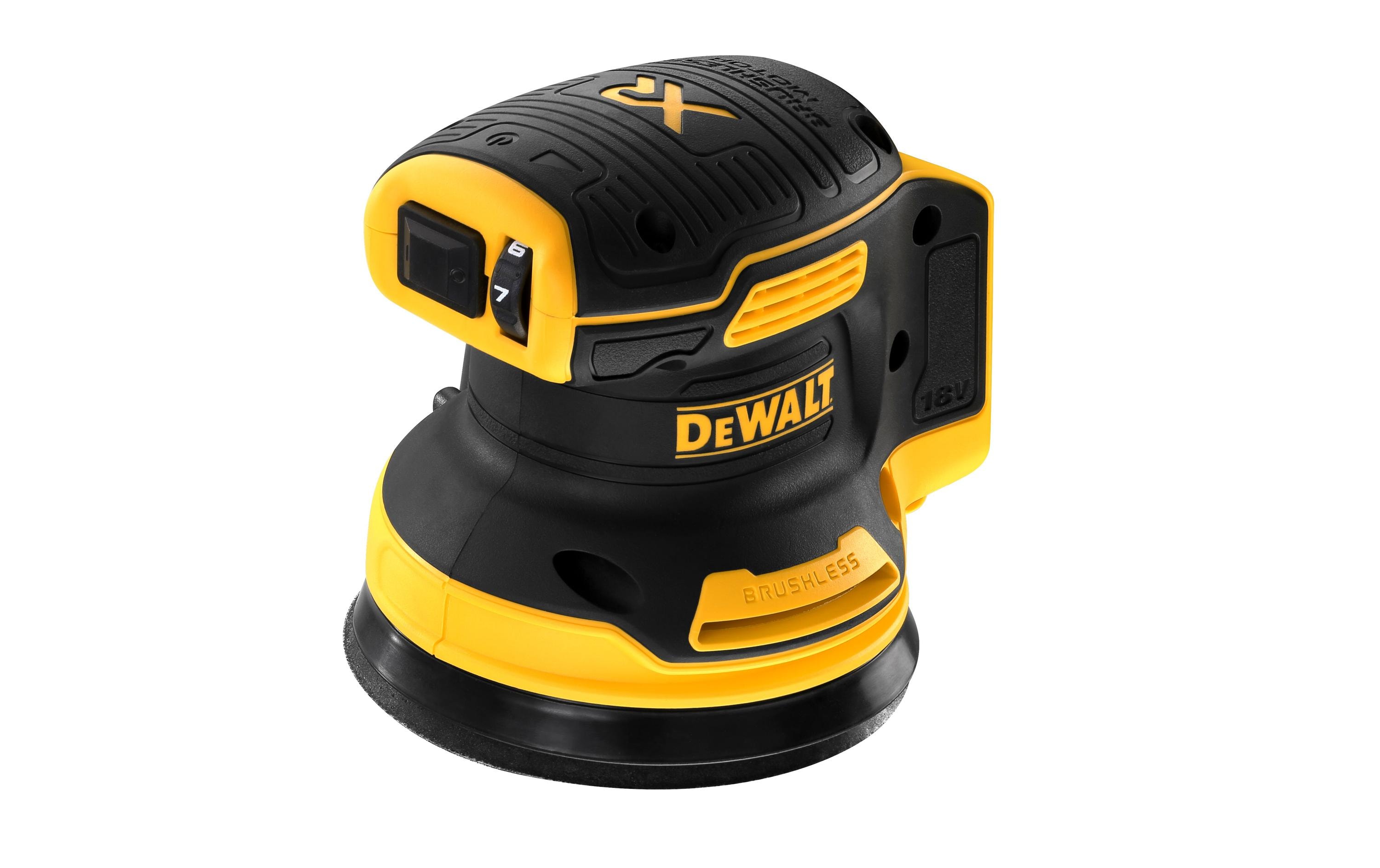 DeWalt DCW210NT-XJ Akku-Exzenterschleifer 18V Schwarz, Gelb
