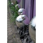 EUROPALMS Dekokugel 10cm, silber 4x (83501262)