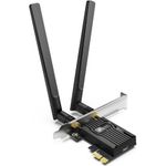 TP-Link AX3000, 2.4GHz/5GHz WLAN, Bluetooth 5.2 LE, PCIe x1 (Archer TX55E)