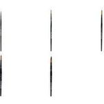 kangaro Haarpinsel 340, rund, Gr. 10, schwarz lackiert kurzer Holzstiel, Synthetikfasern, Aluminiumzwinge, - 1 Stück (K-844010)