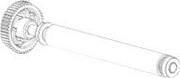 TSC AUTO ID Platen roller assembly (98-0240030-00LF)