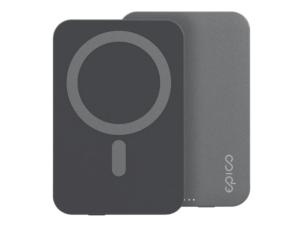 Epico Power Bank Aluminium Magnetic 5000 mAh 15 W Space-grau