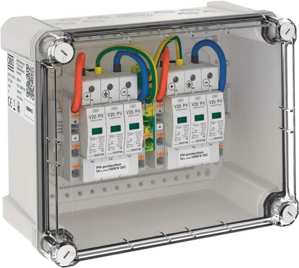 OBO PVG-C1000K Â Generatoranschluss- kasten 2x1 PV-String a.2 WR-MPP 5088415 (5088415)