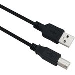 Helos Anschlusskabel, USB 2.0 A Stecker/B Stecker, 3,0m, schwarz USB 2.0 A St./B St. , Übertragungsrate: 480 Mbit/s , Abwärtskompatibel , vergoldete Kontakte , Geflecht- und Folie-Schirmung , Haube: vergossen , ROHS 2.0 und REACH-konform , Farbe: schwarz (288306)