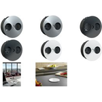 Bachmann TWIST 1xUTE 1xUSB Charger Stainless steel look 2,0m ferr Verlängerungskabel (931.032)