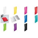LEITZ Sichtbuch WOW, A4, PP, mit 20 Hüllen, rot laminierte Oberfläche, Oberflächenstruktur mit 3D-Prägung, - 1 Stück (4631-00-26)