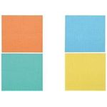 HYGOCLEAN Schwammtuch, 200 x 180 mm, grün, 10er Pack aus Zellulose-/Baumwollmischung, mit Wabenstruktur, - 1 Stück (301379)