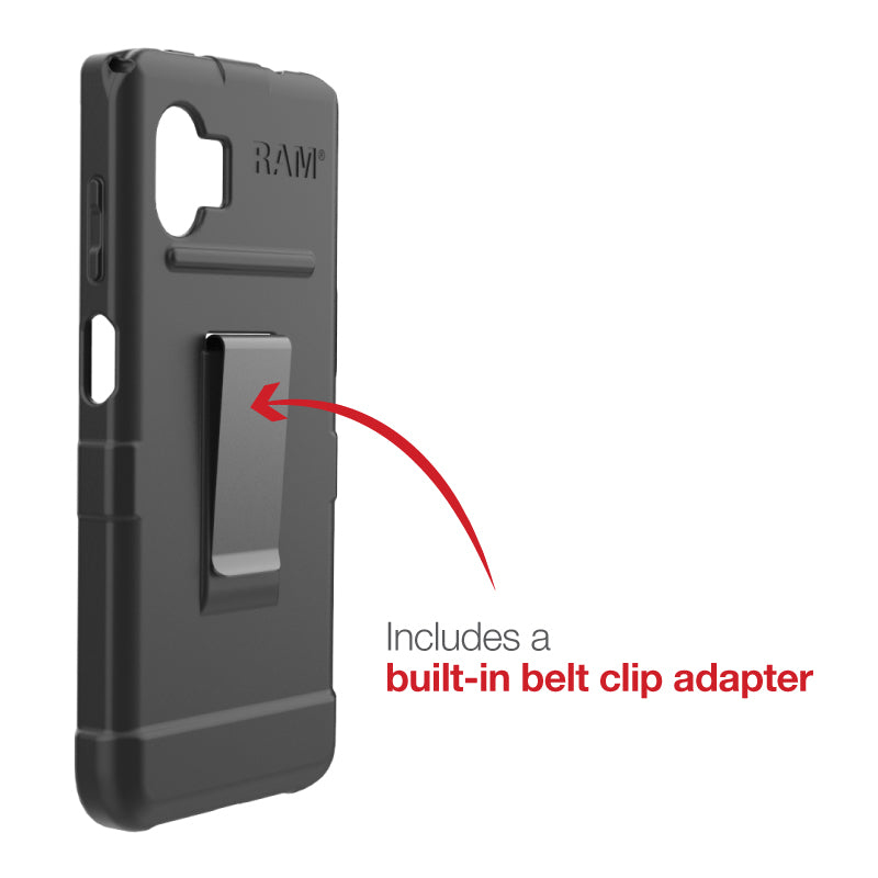 RAM Mounts RAM-SKIN-SAM84 Handyhülle für Samsung Galaxy XCover6 Pro 6,6" Schwarz