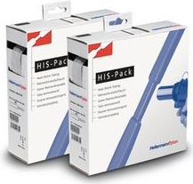 HellermannTyton Schrumpfschlauch-Box transparent 1.6 mmx0.8 mmx10 m - 300-30163 (HIS-PACK-1,6/0,8-CL)