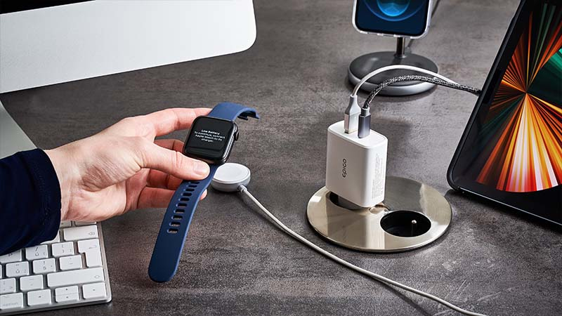 Epico Braided Lightning to USB-C Kabel 1,2 m Grau