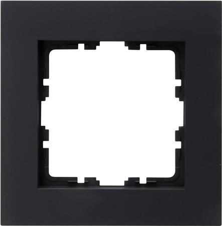 KOPP 406815004 Abdeckrahmen 1-fach HK07 PURE (86 x 86 x 9,5 mm | IP20 | Klemmbefestigung) (406815004)