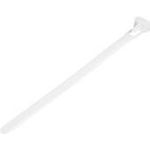 StarTech.com 15,20cm (6")(15cm) Reusable Cable Ties, 1-3/8"(35mm) Dia. 50lb(22Kg) Tensile Strength, Nylon, In/Outdoor, UL Listed, 100 Pack, White  (CBMZTRB6)