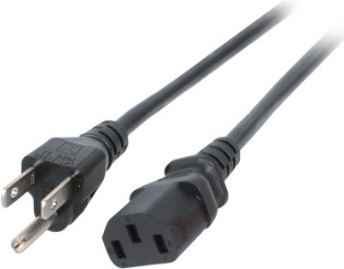 EFB-Elektronik Netzleitung USA/NEMA 5-15P - C13 180°, schwarz, 1,8m, 3SJT AWG14 x 3C Hersteller: EFB Elektronik (EK462.1,8)