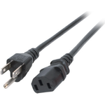 EFB-Elektronik Netzleitung USA/NEMA 5-15P - C13 180°, schwarz, 1,8m, 3SJT AWG14 x 3C Hersteller: EFB Elektronik (EK462.1,8)