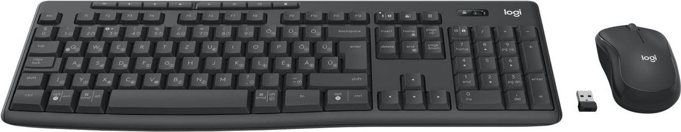 Logitech MK370 Combo for Business Tastatur-Maus-Set QWERTZ Ungarisch Graphite