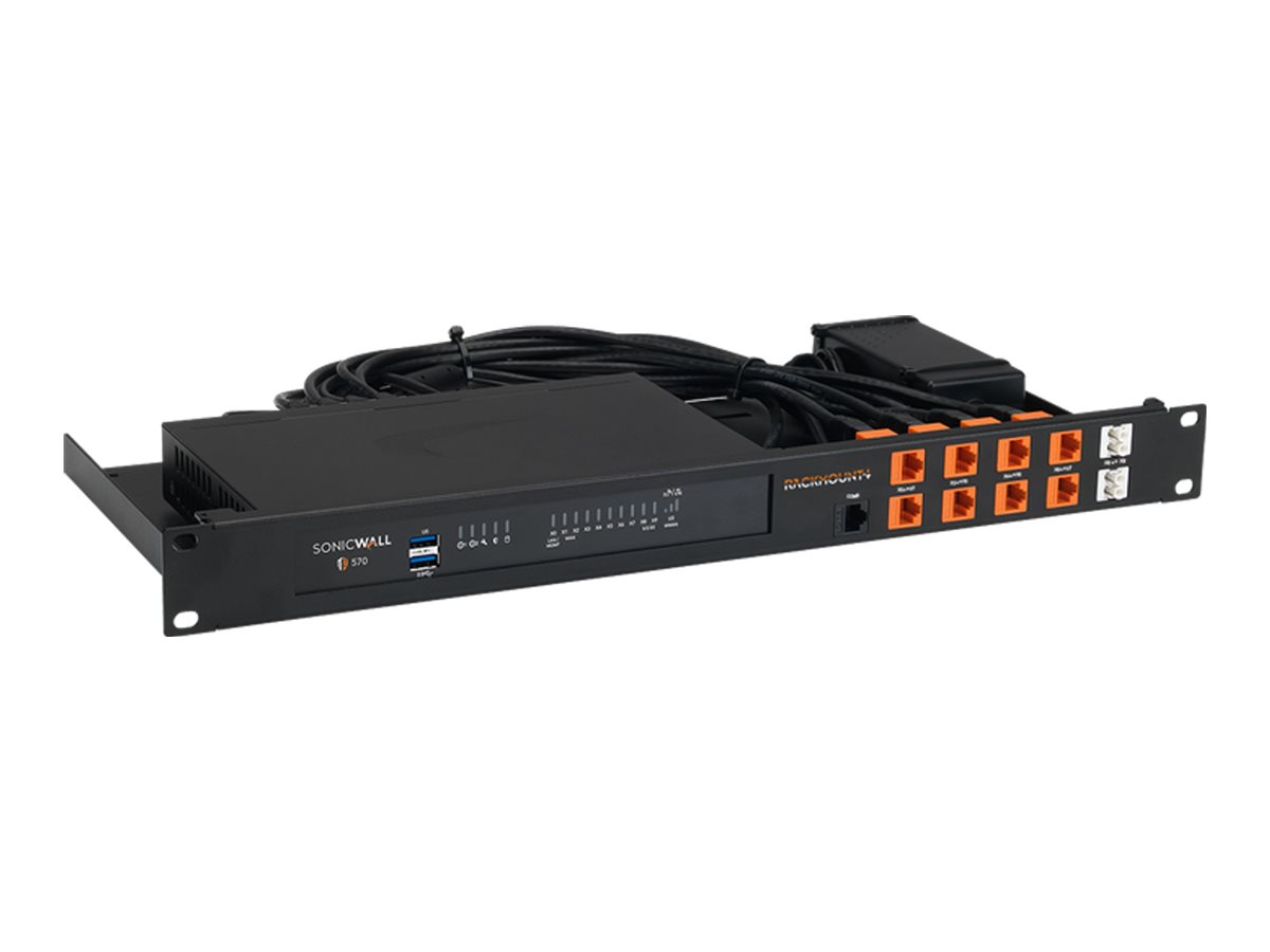 Rackmount.IT RM-SW-T12 Rackmount-Kit für SonicWall TZ570W 19" 1U Schwarz