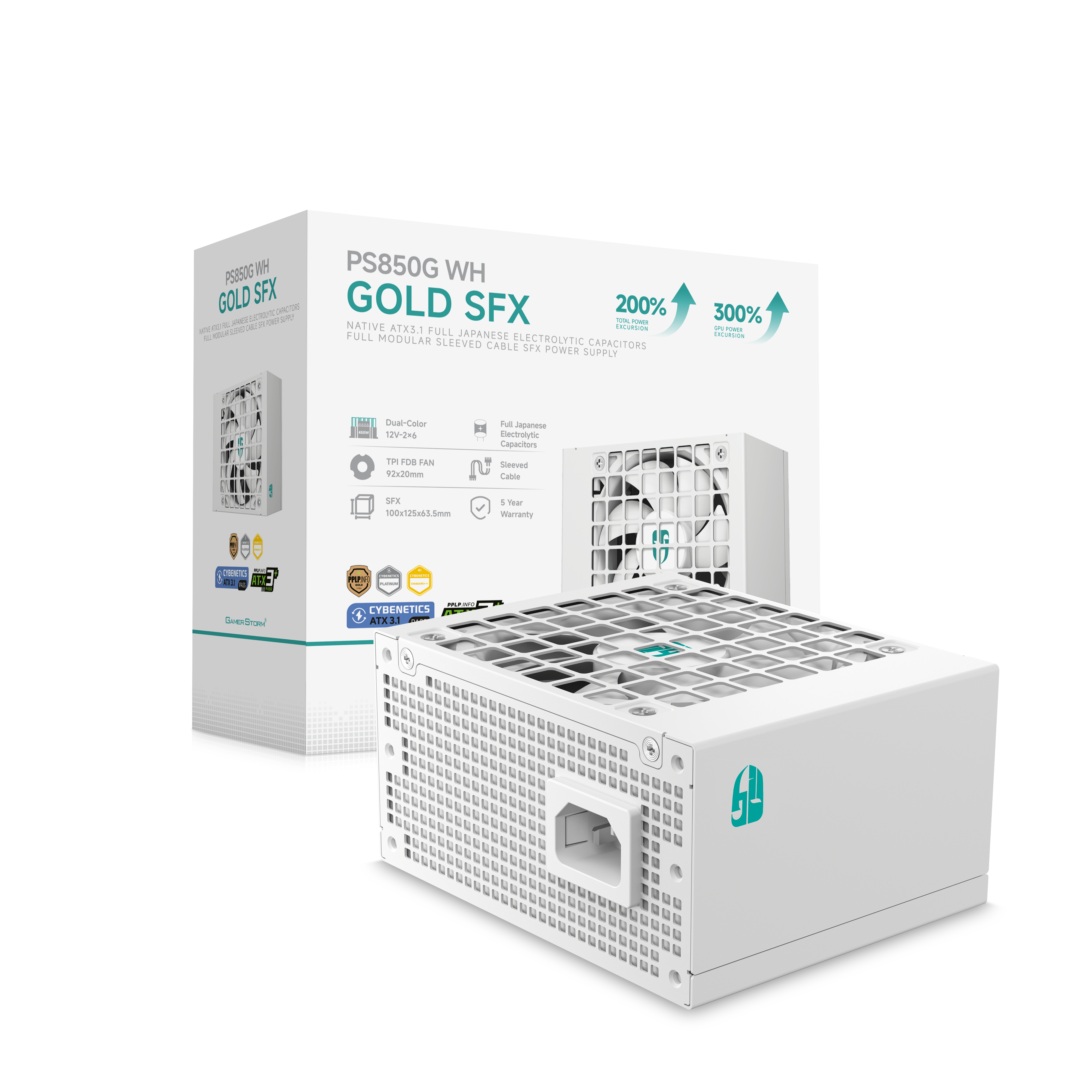 Deepcool PS850G WH 850 W ATX Netzteil Weiß