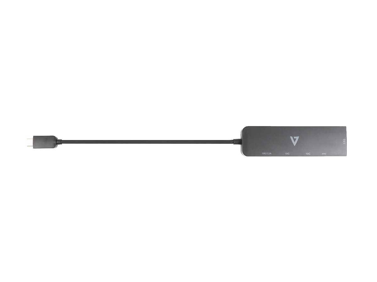 V7 V7UCRJ25GHUB-BLK USB-C 3.2 Gen 2 zu 2.5G Ethernet Adapter Schwarz