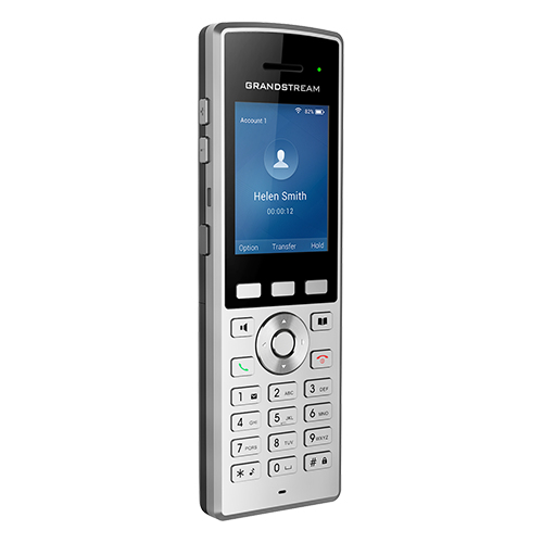 Grandstream WP822 Schnurloses VoIP-Telefon 2 Leitungen WLAN Schwarz, Silber