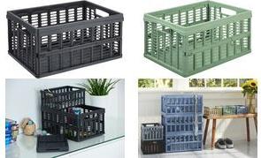 NHG Klappbox, PP, 32,5 Liter, grün Material: aus recyceltem PP, Griffmulden an den kurzen - 1 Stück (12450811)
