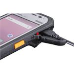 Panasonic TOUGHBOOK N1, Flat Model, USB, BT, WLAN, 4G, NFC, GPS, warm-swap, Kit (USB), Android Mobiles Datenerfassungsgerät, GPS, Kamera (8MP), Front-Kamera (5MP), warm swappable, Helligkeit: 500cd, 11,9cm (4.7"), USB (micro-USB), Bluetooth, WLAN (802.11ac), Audio, 4G (LTE), NFC, Micro SD-Slot, Auflösung: 1280x720 Pixel, Qualcomm Octa Core, 2,2GHz, RAM: 4GB, Flash: 64GB, Android (11), Schutzart: IP68, inkl.: Kabel (USB, Micro), USB-Aufladegerät, Akku (FZ-N1LFSBZP3)