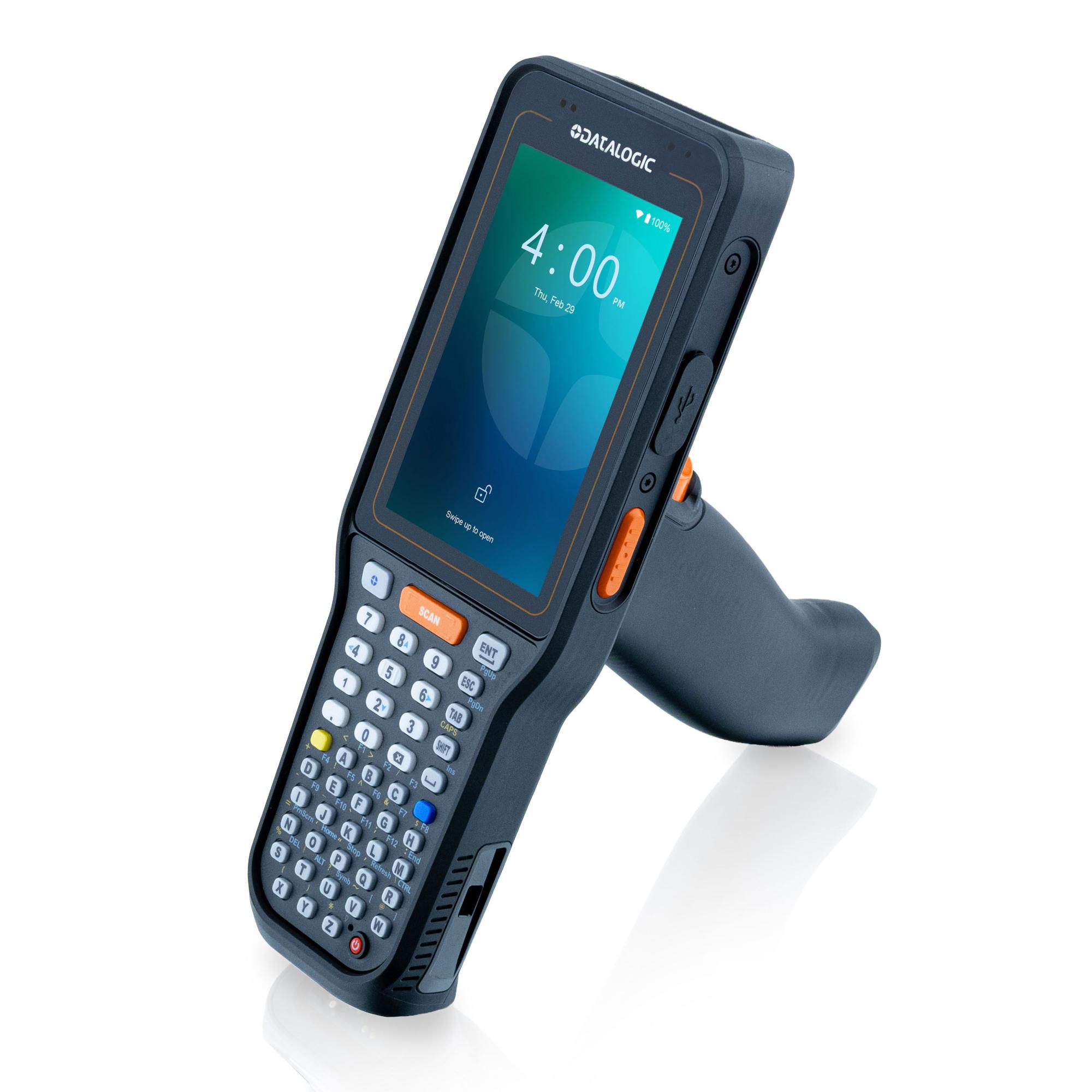 Datalogic Skorpio X40 Mobiles Datenerfassungsgerät 2D LR 4" 6 GB RAM 128 GB Flash Wi-Fi 6E Android 15 Grün