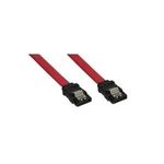 INLINE SATA Kabel mit Lasche 0,7m rot (27707A)