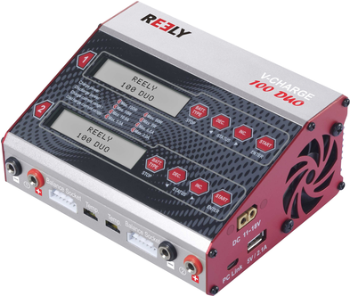 Reely V-Charge 100 Duo Modellbau-Multifunktionsladegerät 12 V, 230 V 10 A (RE-8273856)