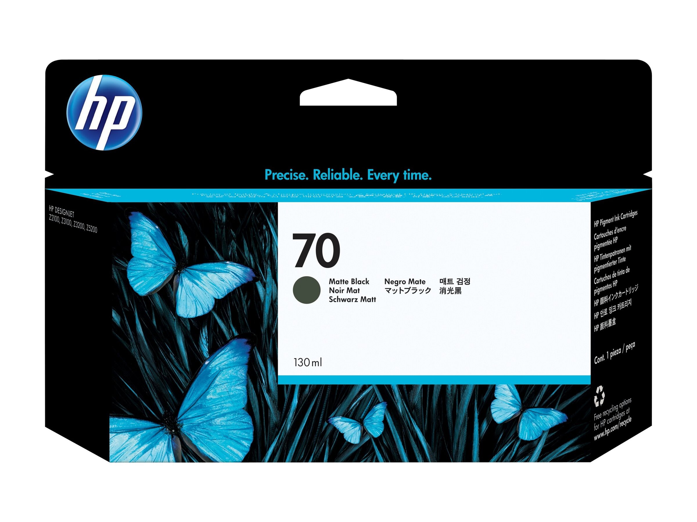HP DesignJet 70 130 ml Mattschwarz