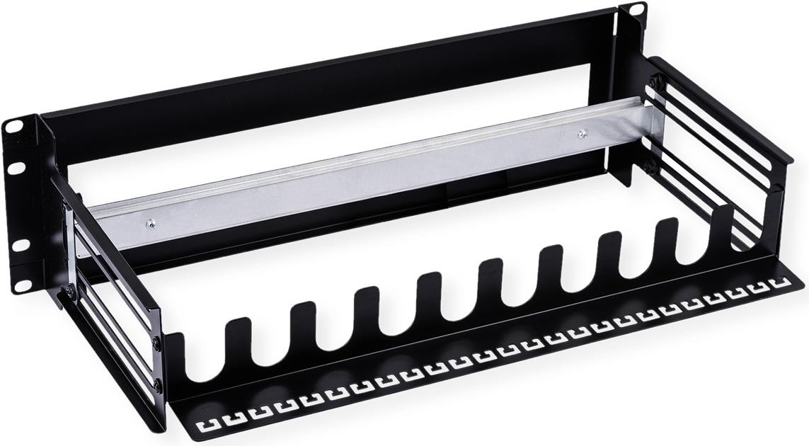 VALUE 19\"-Tragrahmen für Hutschienengeräte, 3HE, schwarz (26.99.0340)