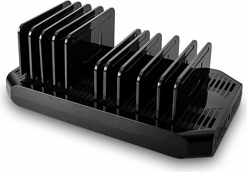 Lindy 120W 10-Port USB-Ladestation 2x USB-C 8x USB-A Schwarz