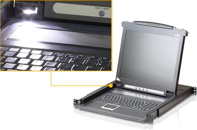 ATEN CL1000M KVM-Konsole 17" VGA PS/2 Schwarz
