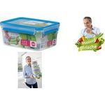 emsa Frischhaltedose CLIP & CLOSE, 2,30 Liter, transparent transportsicherer Clipverschluss, einzigartige Dichtung, - 1 Stück (508544)