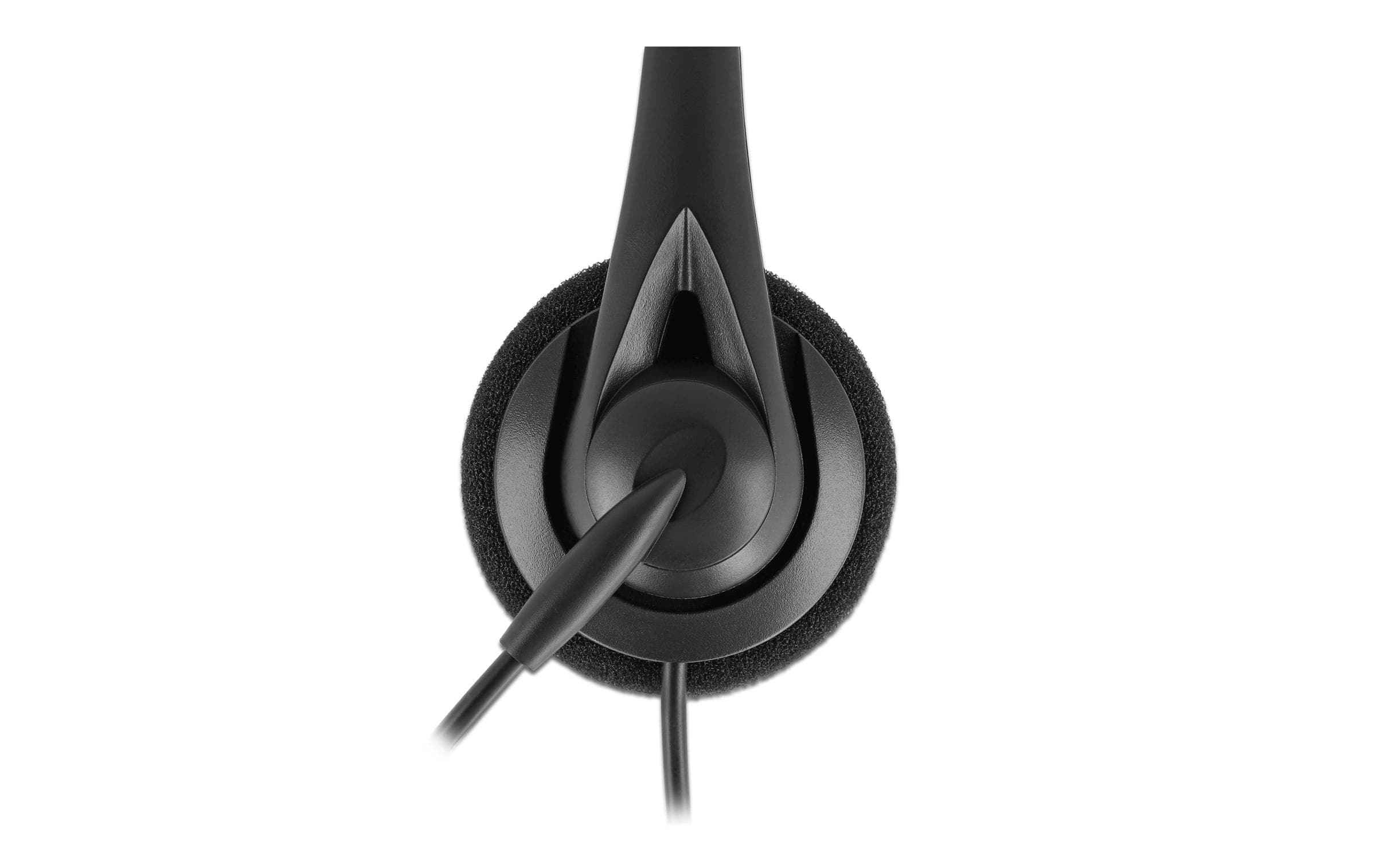 Delock 27177 USB Mono Headset mit Lautstärkeregler On-Ear Kabelgebunden 70 g Schwarz