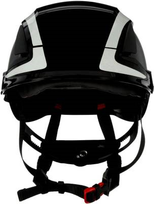 3M X5012V-CE Schutzhelm mit UV-Sensor, reflektierend, belüftet Schwarz EN 397, EN 12492 (X5012V-CE)