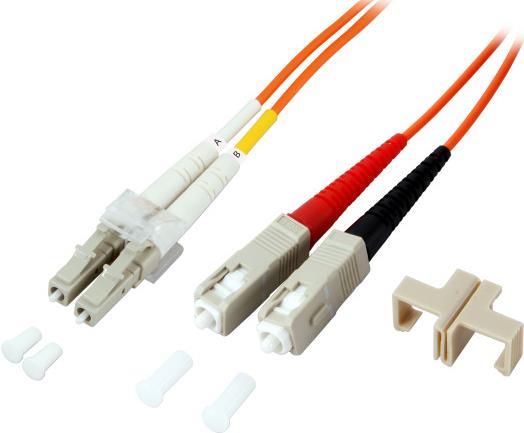 EFB-Elektronik Duplex Jumper LC-SC 50/125µ, OM2, LSZH, orange, 2.0mm, 0,5m Hersteller: EFB Elektronik (O0320.0,50)