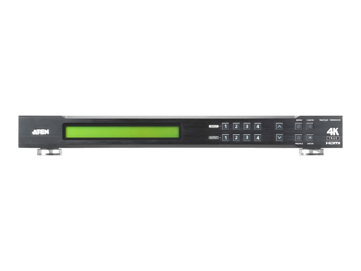 ATEN VanCryst VM0404HB 4 x 4 True 4K HDMI Matrix Switch Schwarz