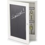 Zeller Tafel Schlüsselkasten weiß mit 6 Haken (15124)