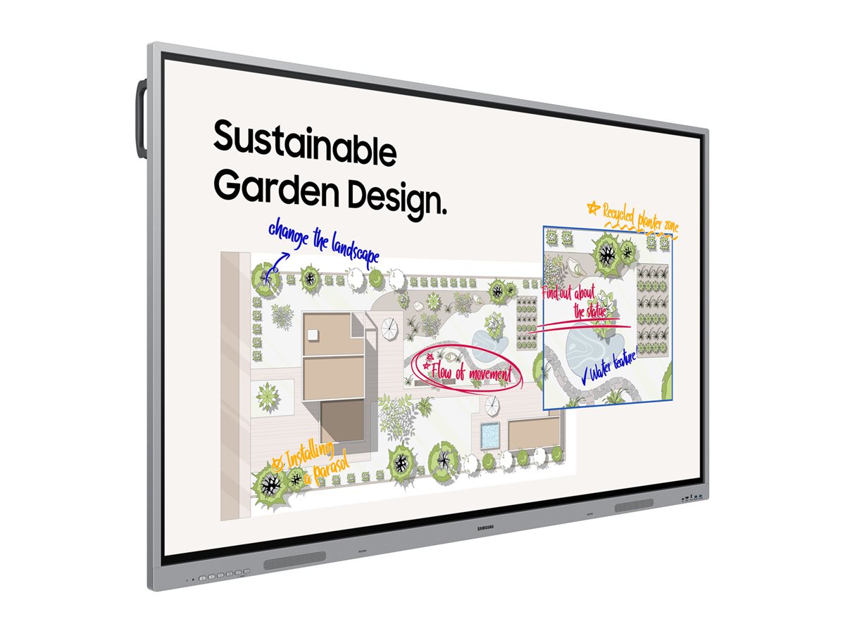 Samsung Interactive Display WE86FX 86" 4K UHD Grau, Schwarz
