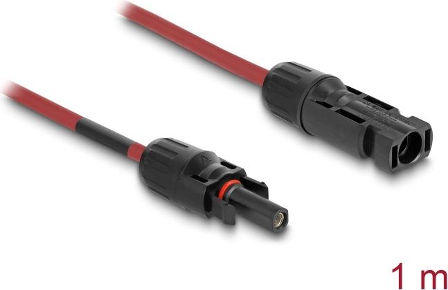 Delock DL4 Solar Kabel Stecker zu Buchse rot - Kabel (90972)