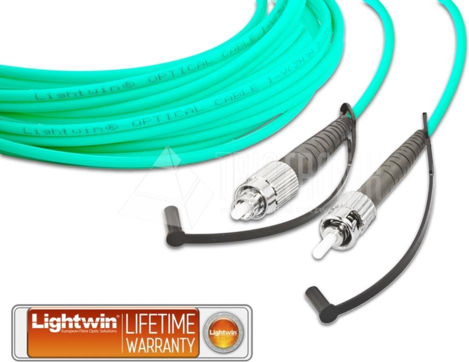 Lightwin High Quality Simplex LWL Patchkabel, MM OM3, FC - ST LWL Patchkabel (LSP-50 FC-ST 2.0 OM3)