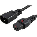 Microconnect PC1003 Stromkabel Schwarz 1,5 m C13-Koppler C14-Koppler (PC1003)