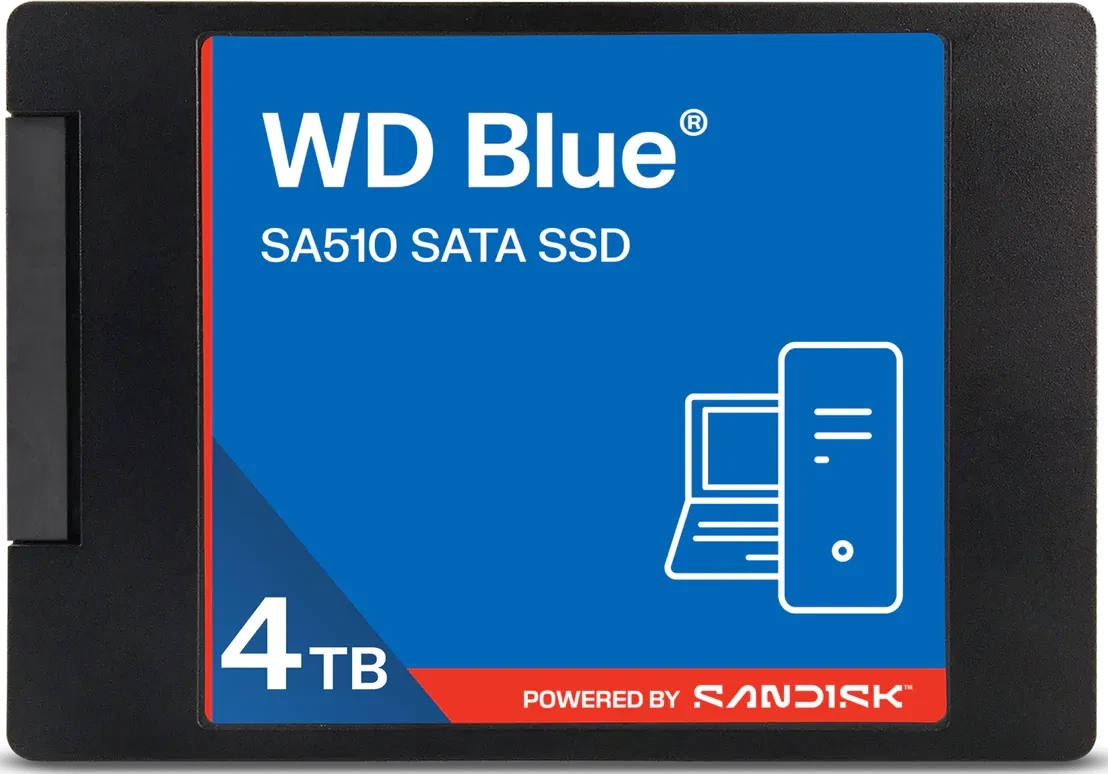 SanDisk WD Blue SA510 SSD 4 TB intern 2,5" SATA 6Gb/s - Hohe Leistung (WDS400T5B0A-00LMP0)